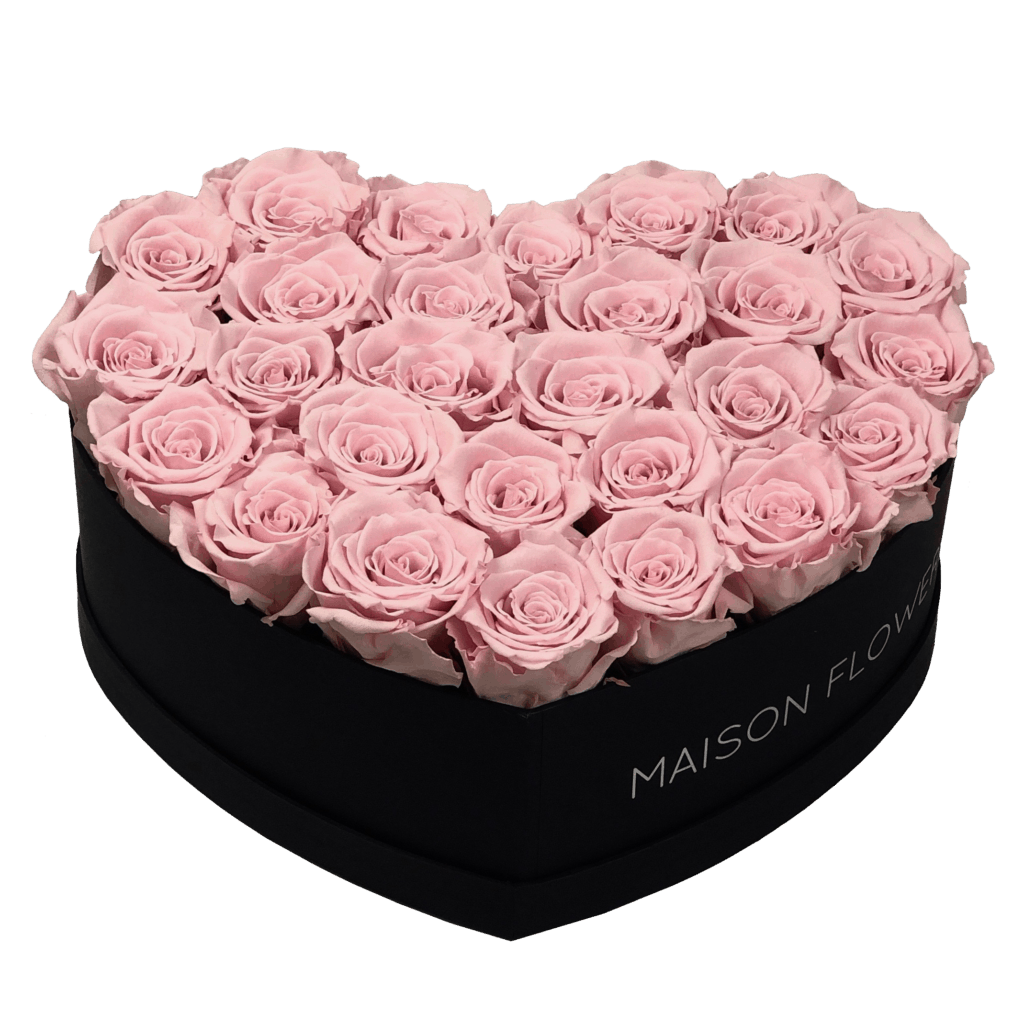 leeg diepte moersleutel Longlife Pink Heart Box - Maison Flowers