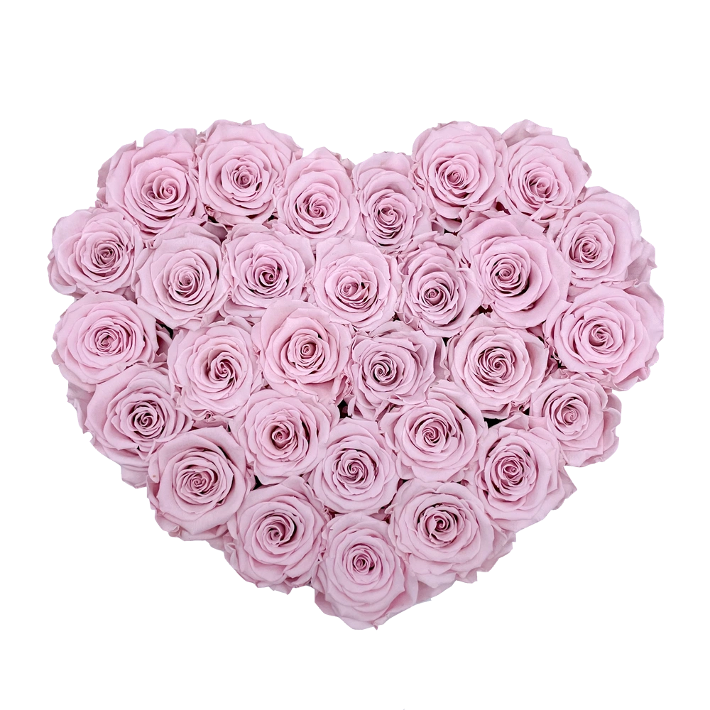 longlife rozen pink heart box bestellen bij maison flowers