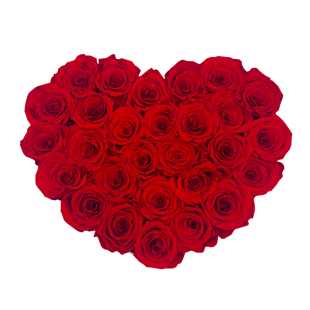 longlife rozen red heart box bestellen bij maison flowers